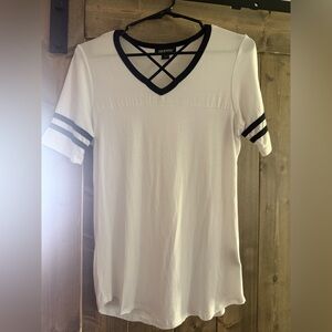Joe Boxer White Tee with Black Trim